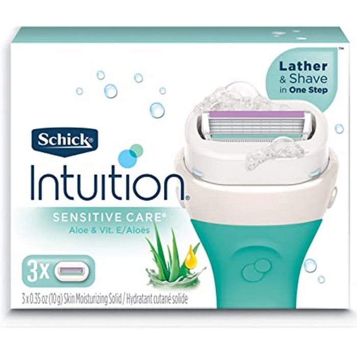 Schick, Intuition Sensitive Care Replacement Cartridges, 3 pcs 